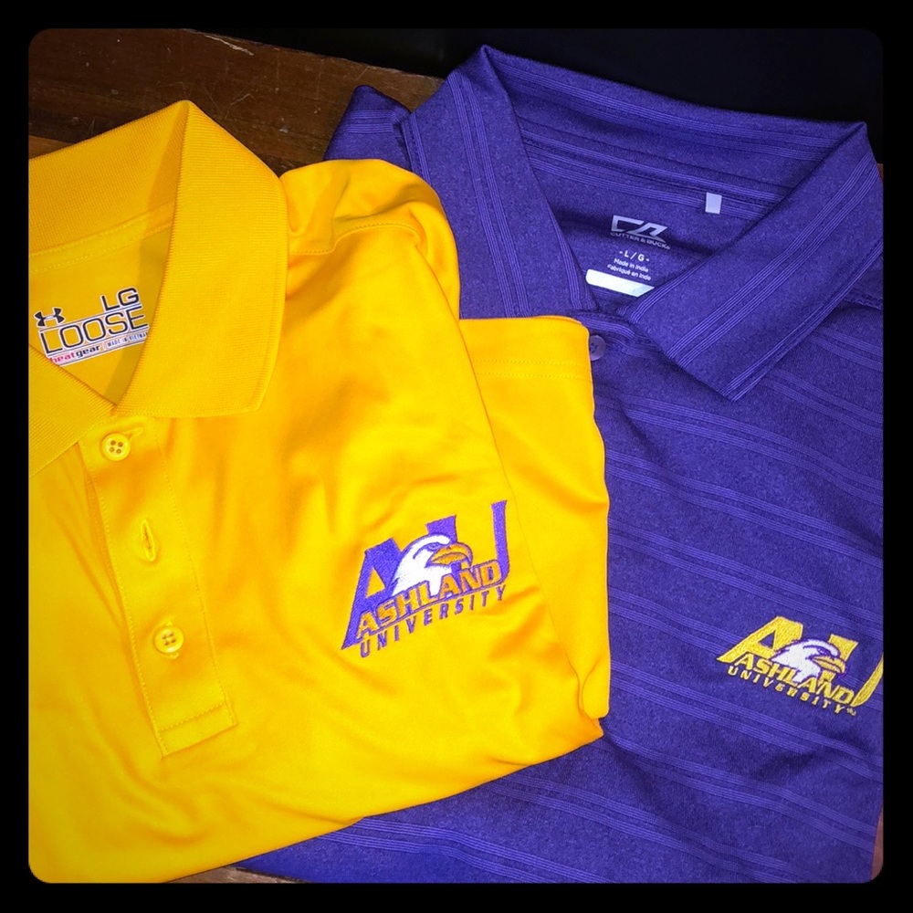 Lot of 2 Golf Polos from Ashland University